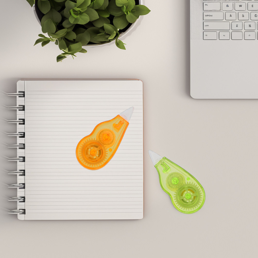 Correction Tape Roller - 12個入り 学生用修正テープ カラフル ミニアプリケーター インスタント修正テープ 消しゴム
