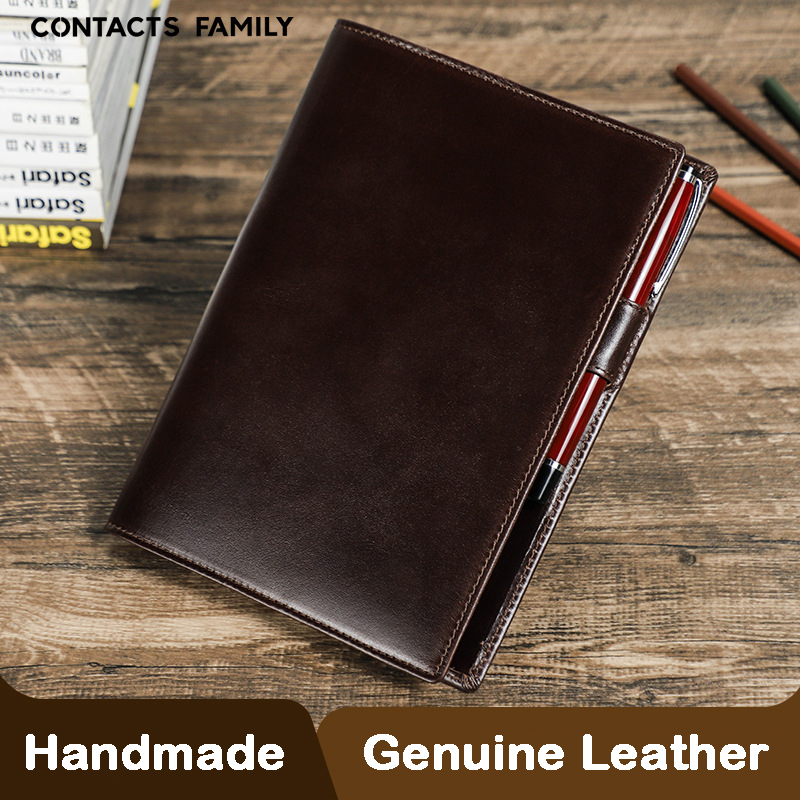 Stationery Supply Business - ペンホルダー付き本革a5ラップトップ、手作りノートブックカバー、ビジネスおよび学用品、オフィスステーショナリー