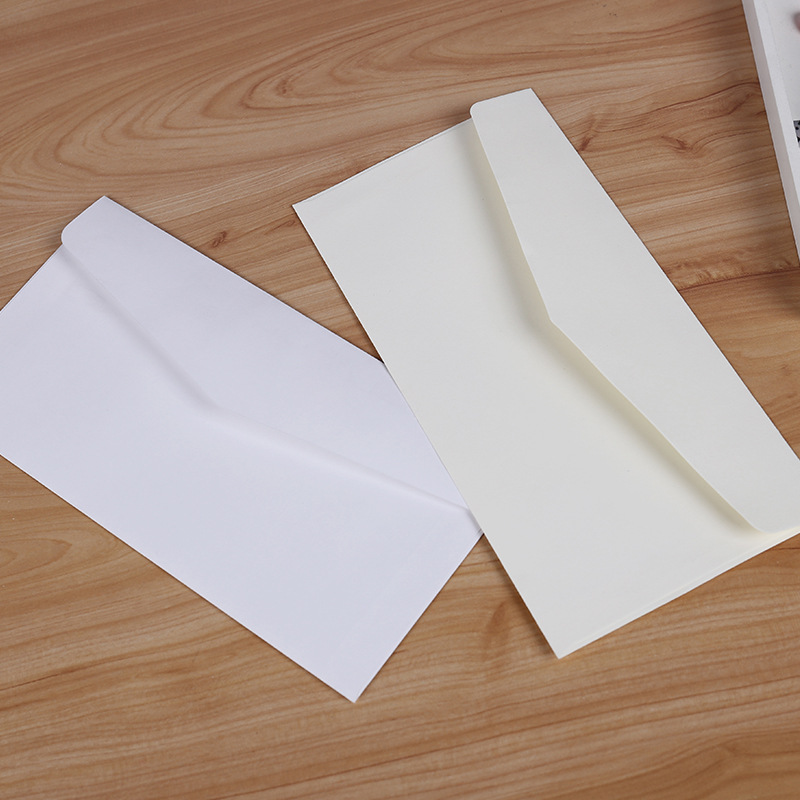 Letter Envelope Kraft - 10 個の古典的な紙封筒白黒クラフト白紙窓封筒結婚式招待状封筒ギフト封筒