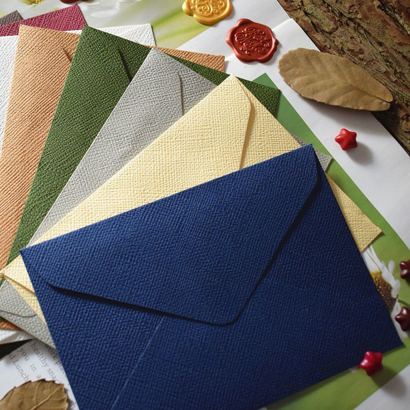 Letter Envelope Kraft - クラシッククラフト白紙封筒,20x15cm, 50枚,結婚式の招待状用,ギフト用,白と黒