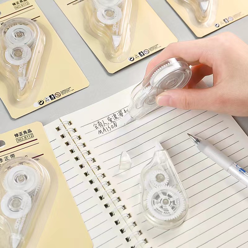 Correction Tape Roller - 1 PC 大容量透明修正テープポータブルシンプルなデザイン学生学校試験オフィス文具用品