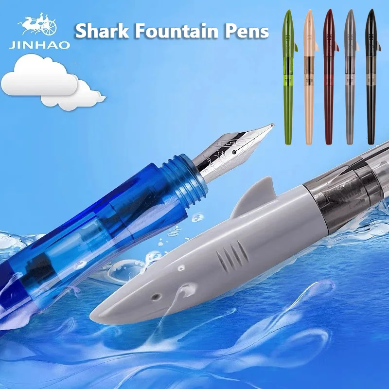 Stationery Supply Business - Jinhao-shark万年筆、fペン先、高品質、書道、ビジネス、オフィス、学用品、文房具、かわいい用の筆記用インクペン
