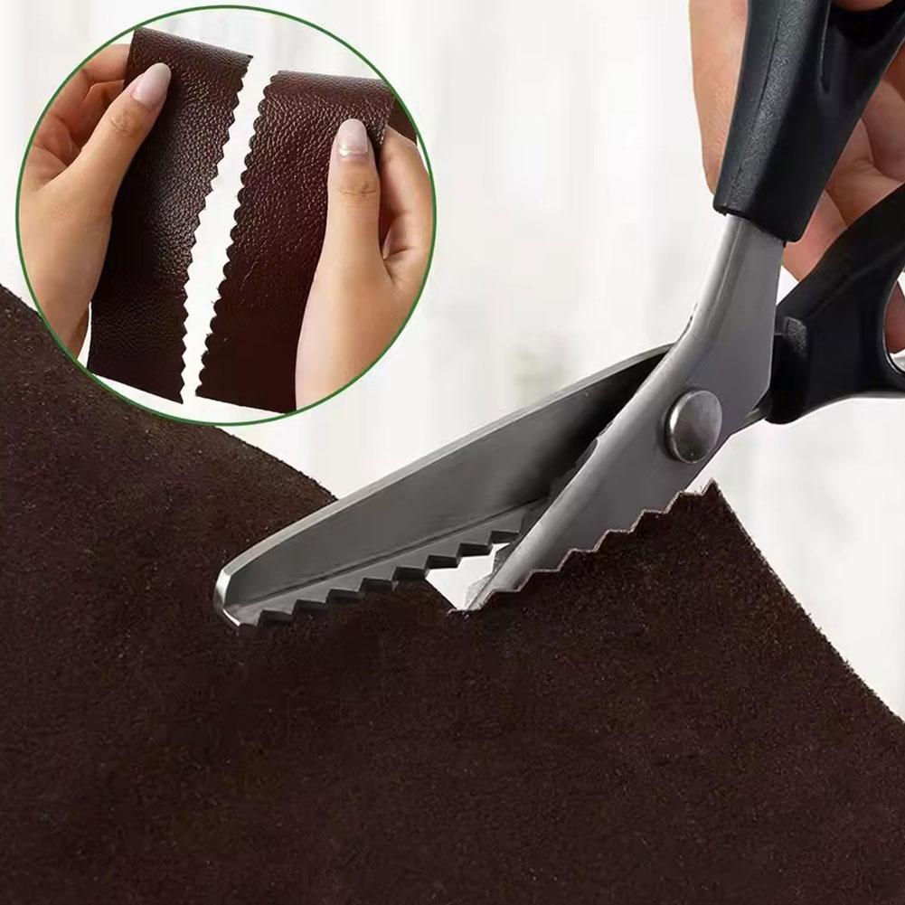 Scissors Stainless Craft - ステンレス鋼ピンキングはさみ ジグザグはさみ 三角歯 布切り レースクラフト 裁縫はさみ