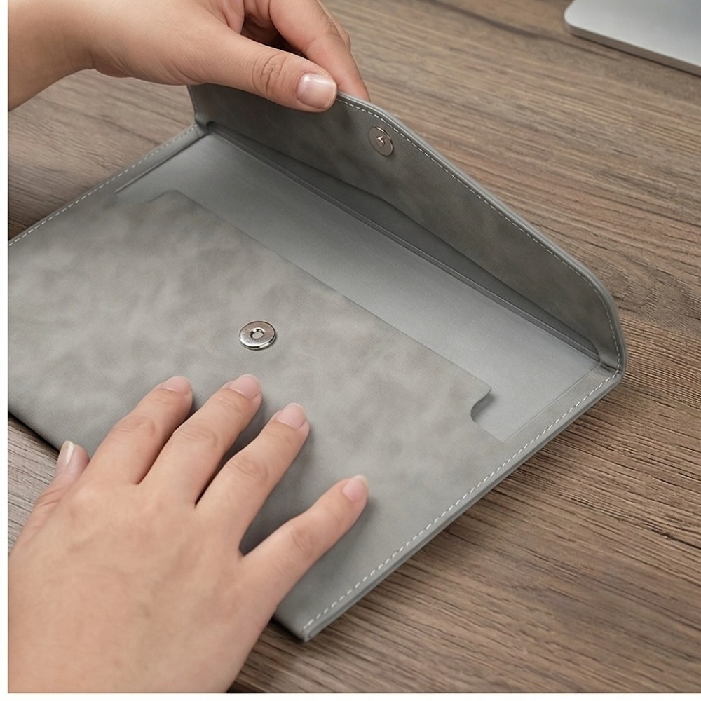 Is Stationery Office Supply - ファイルバッグ PU レザー アーカイブフォルダー 収納封筒バッグ 適切な