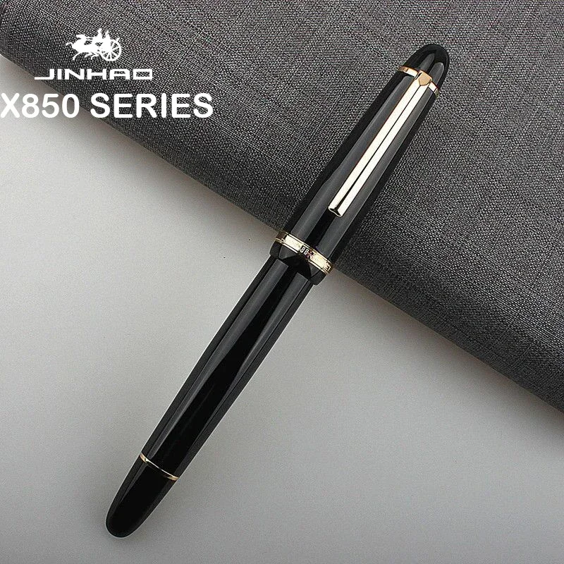 Stationery Supply Business - 1/5 個 JINHAO X850 万年筆ブラックゴールド EF