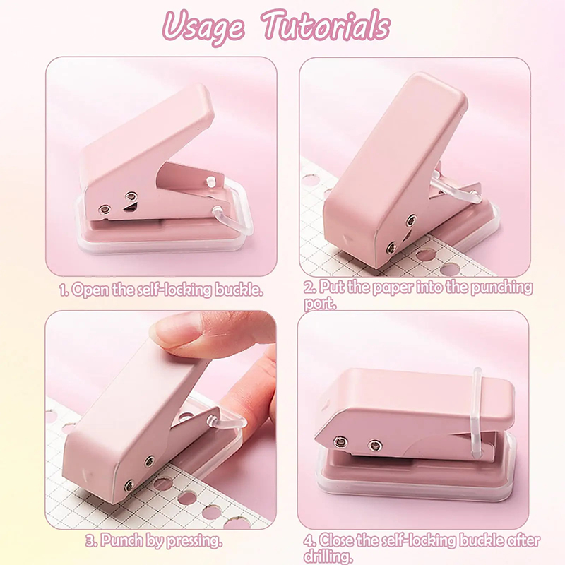 ミニかわいい1穴ペーパーパンチポータブル丸穴パンチャーかわい - Office Supply Office Stationery Items のレビューと価格
