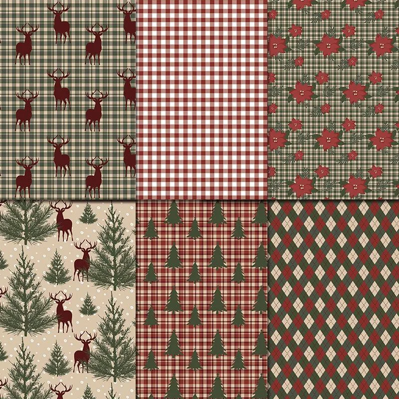 1 セットヴィンテージメリークリスマススクラップブック紙パッ - Graph Paper Pad のレビューと価格