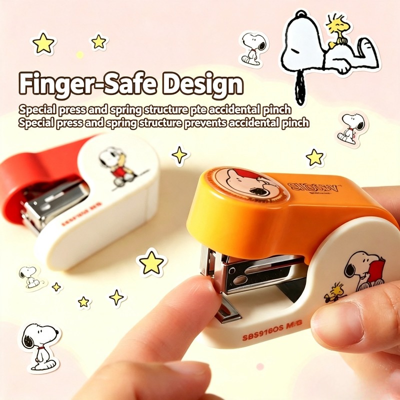 スヌーピーアニメフィギュアミニホッチキスセットポータブル指保 - Office Supply Office Stationery Items のレビューと価格