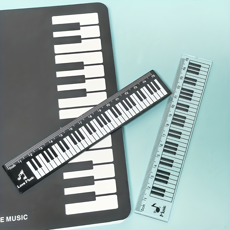 2 ピース/セット 15 センチメートルピアノキーボードパタ - Ruler Set Transparent のレビューと価格