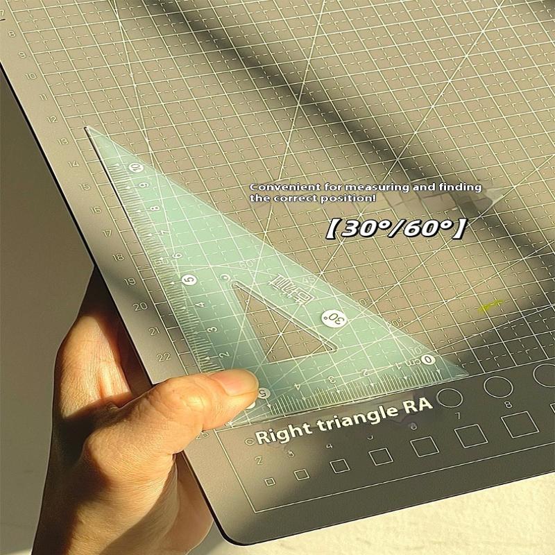 4 ピース/セット 15 センチメートルゼリー定規セット肥厚 - Ruler Set Transparent のレビューと価格