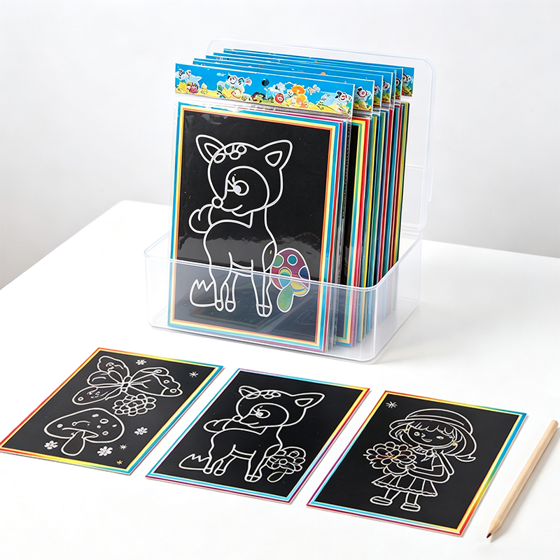 10/15/20 シート小さなスクラッチアート紙ランダム混合 - Ideal Stationery & Office Supply のレビューと価格