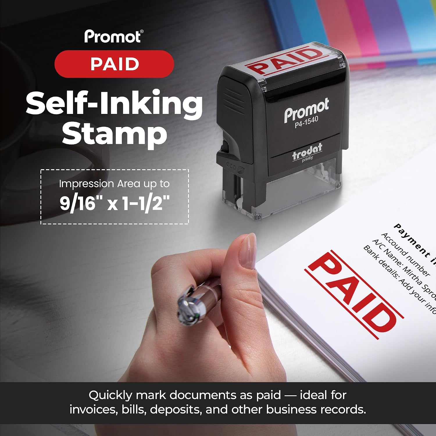 セルフインキング式有料スタンプ 詰め替え可能 赤インク オフ - Self Inking Stamp のレビューと価格