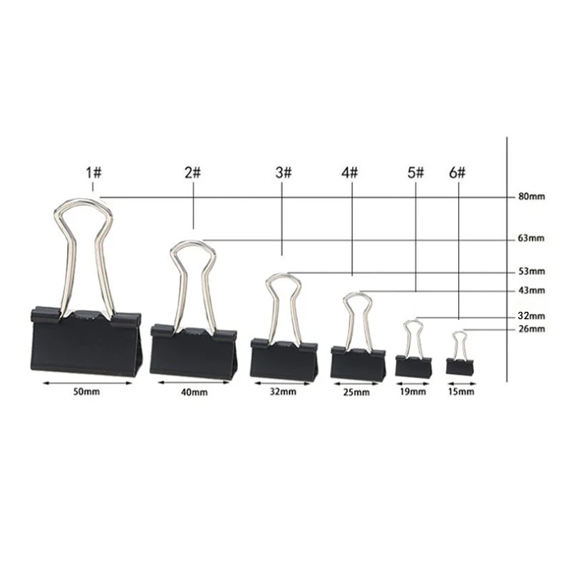 10/20 個金属ペーパークリップ 19 25 32 41  - Binder Clip Assorted のレビューと価格