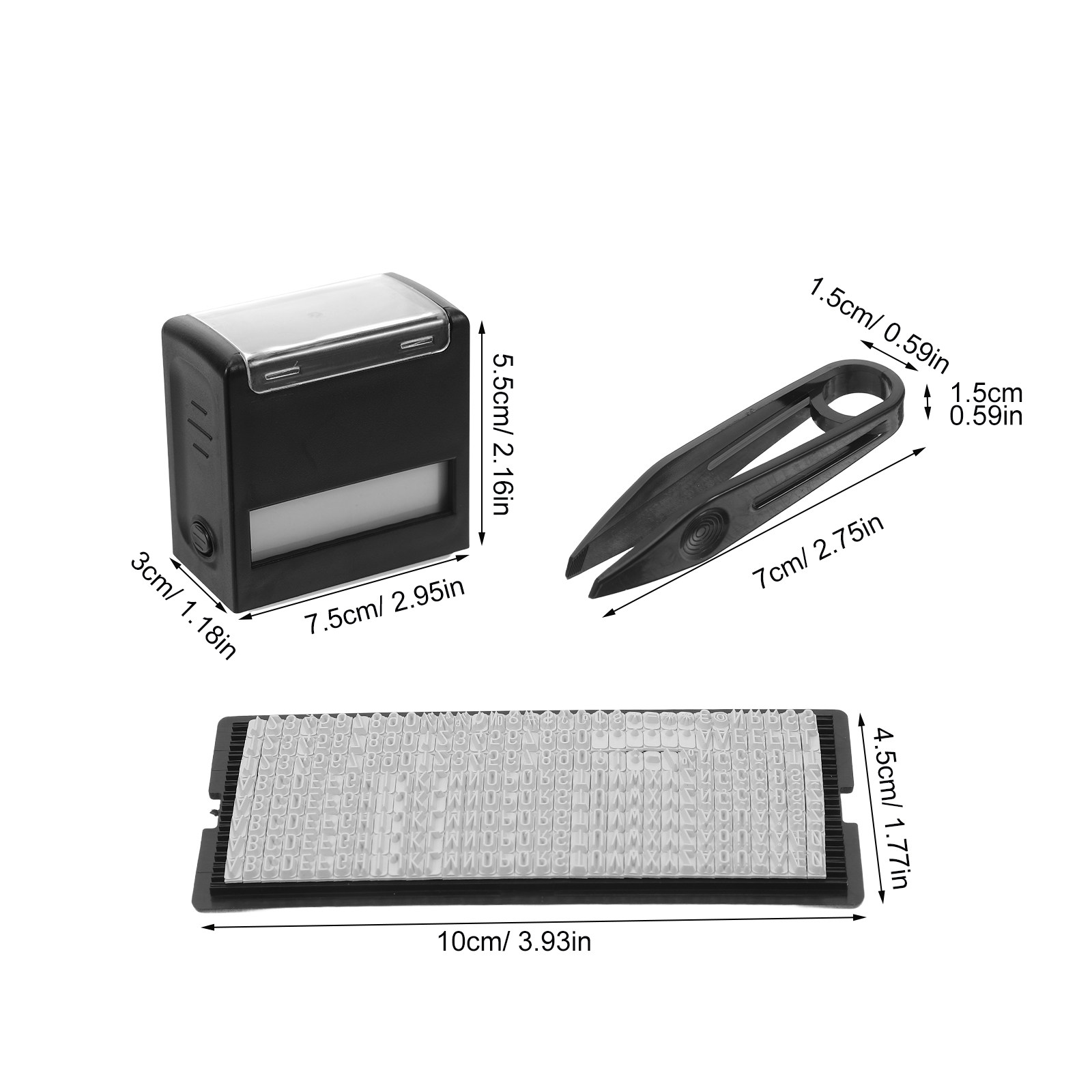 1セット オフィス用セルフインキングスタンプキット ABS製 - Self Inking Stamp のレビューと価格