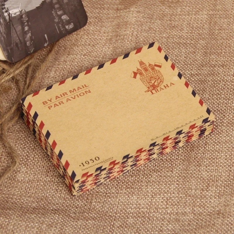 レトロな文房具収納紙、人気の封筒、ポストカードレター、耐久性 - Letter Envelope Kraft のレビューと価格