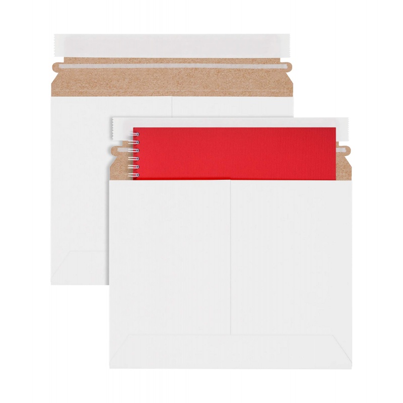 25枚入り ホワイトリジッドメーラー 平らに保たれる封筒 剥 - Letter Envelope Kraft のレビューと価格