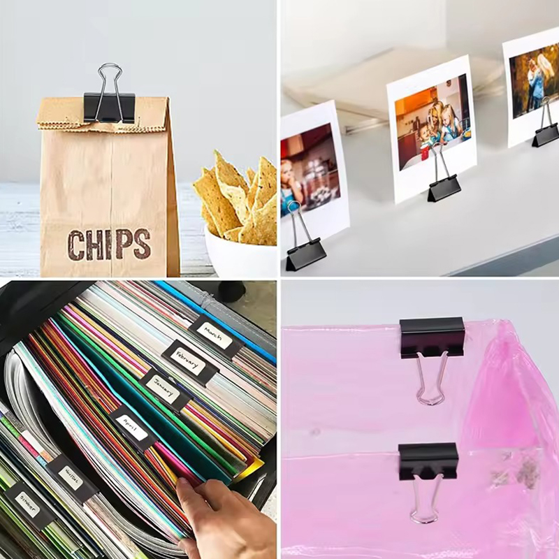 10 個 25 ミリメートルサイズ金属バインダークリップ黒カ - Supply Of Office Stationery のレビューと価格