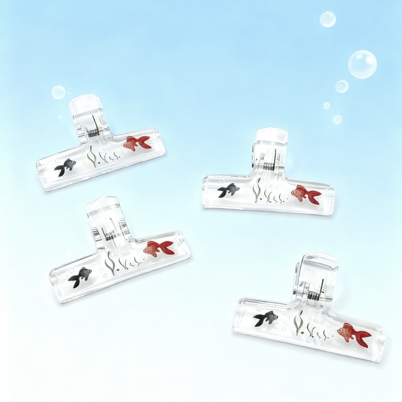 透明アクリルバインダークリップ 1PC 大型ドキュメント固定 - Binder Clip Assorted のレビューと価格