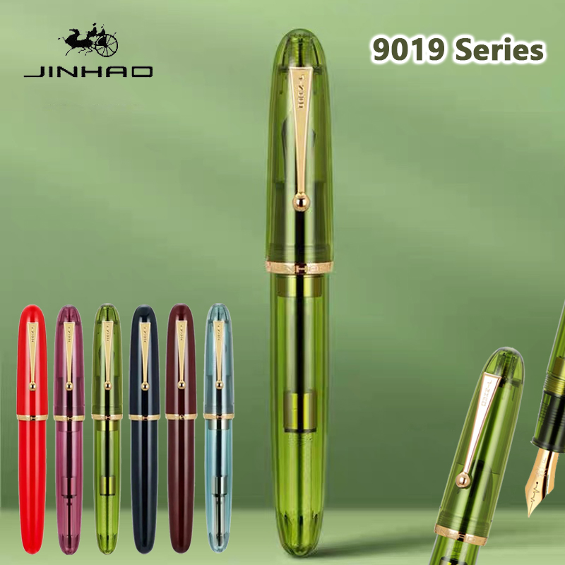 透明な豪華な万年筆,インクペン,Jinhao-9019 mm - Stationery Supply Business のレビューと価格