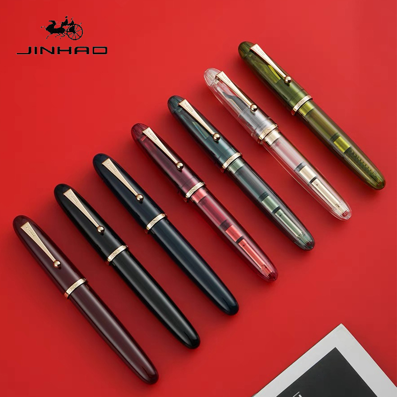 透明な豪華な万年筆,インクペン,Jinhao-9019 mm - Stationery Supply Business のレビューと価格