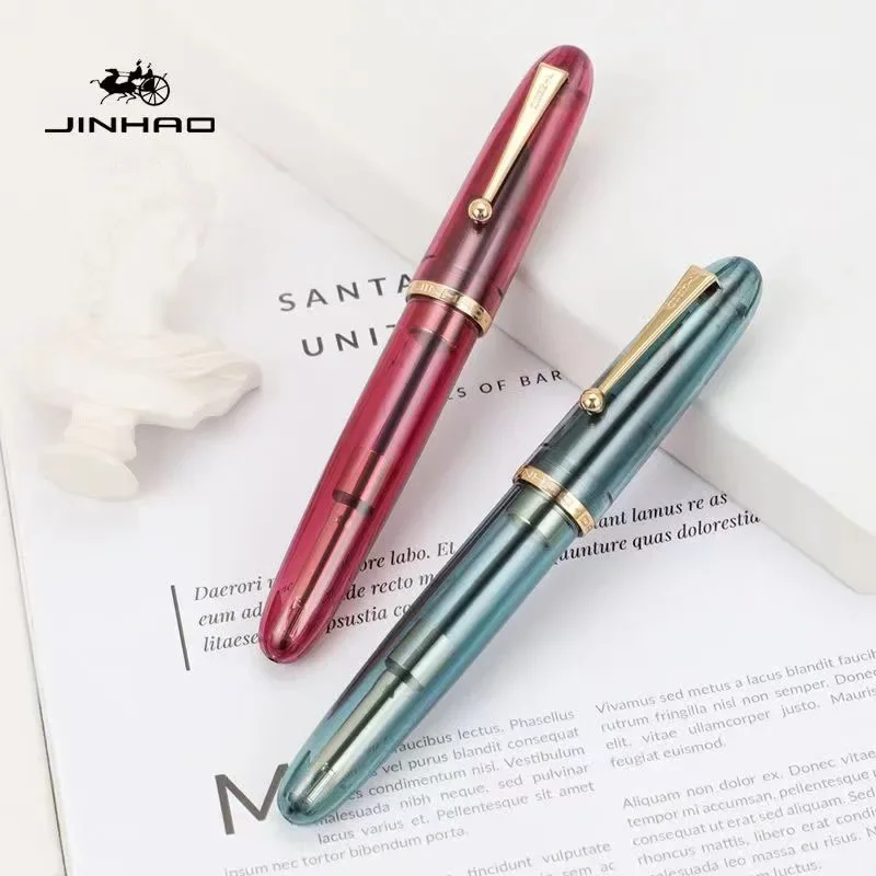 透明な豪華な万年筆,インクペン,Jinhao-9019 mm - Stationery Supply Business のレビューと価格