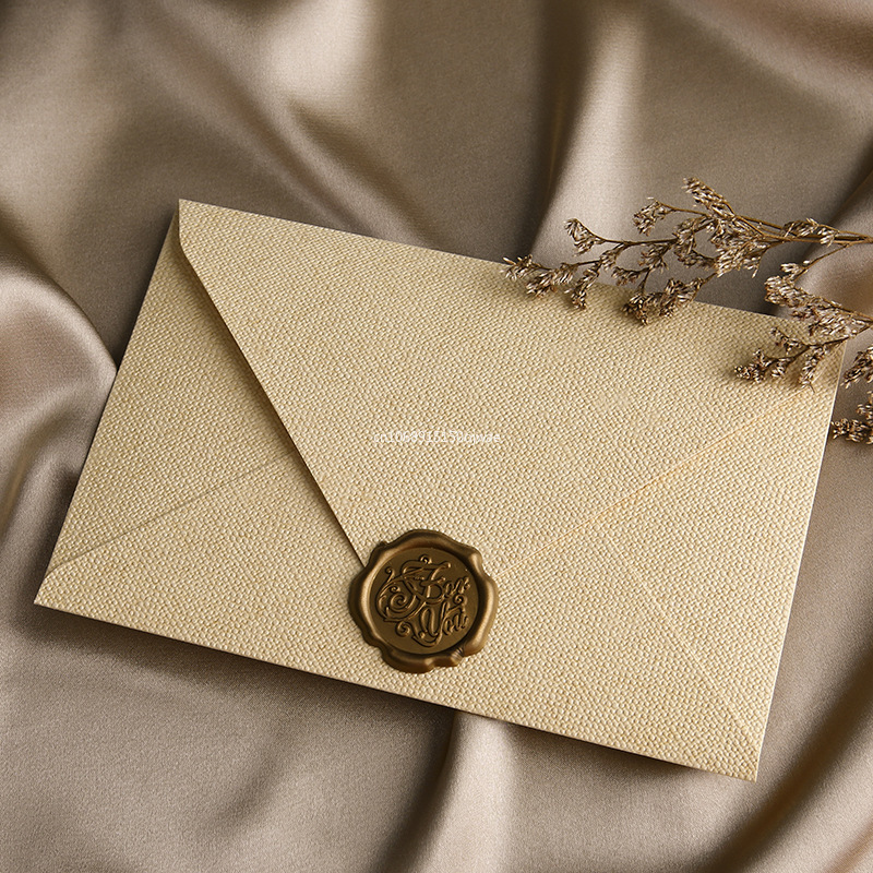 クラフト紙ヨーロッパ風レトロリネン封筒便箋ワックスシールセッ - Letter Envelope Kraft のレビューと価格