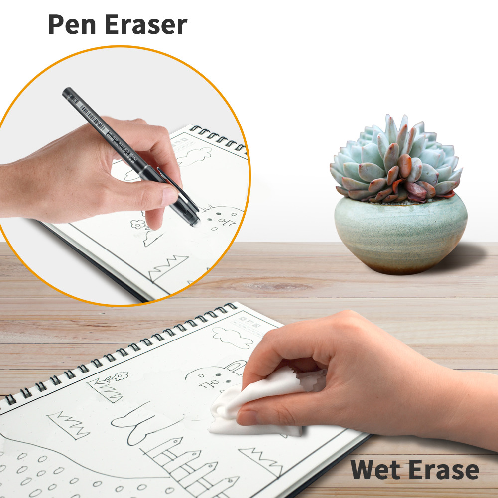 A6サイズのスマートで再利用可能な消去可能なノートブック,電 - Graph Paper Pad のレビューと価格