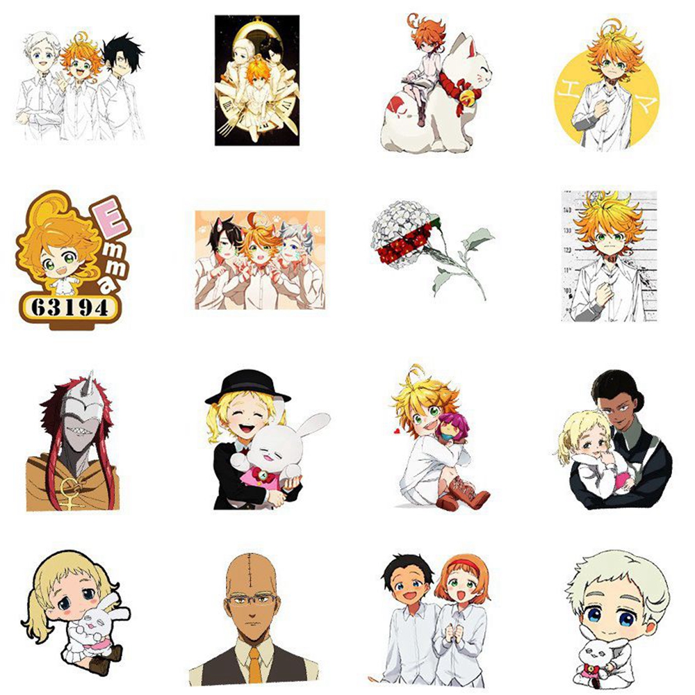 1 パックアニメステッカー約束のネバーランドアクションフィギ - Cardstock Paper Pack のレビューと価格