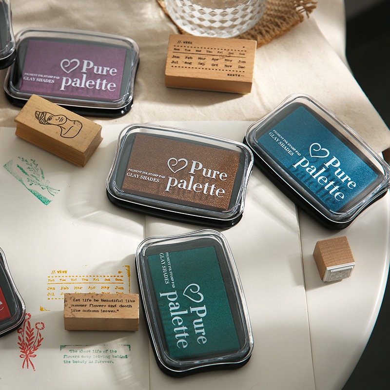 ヴィンテージカラー印肉スタンピングスクラップブッキング素材ビ - Self Inking Stamp のレビューと価格