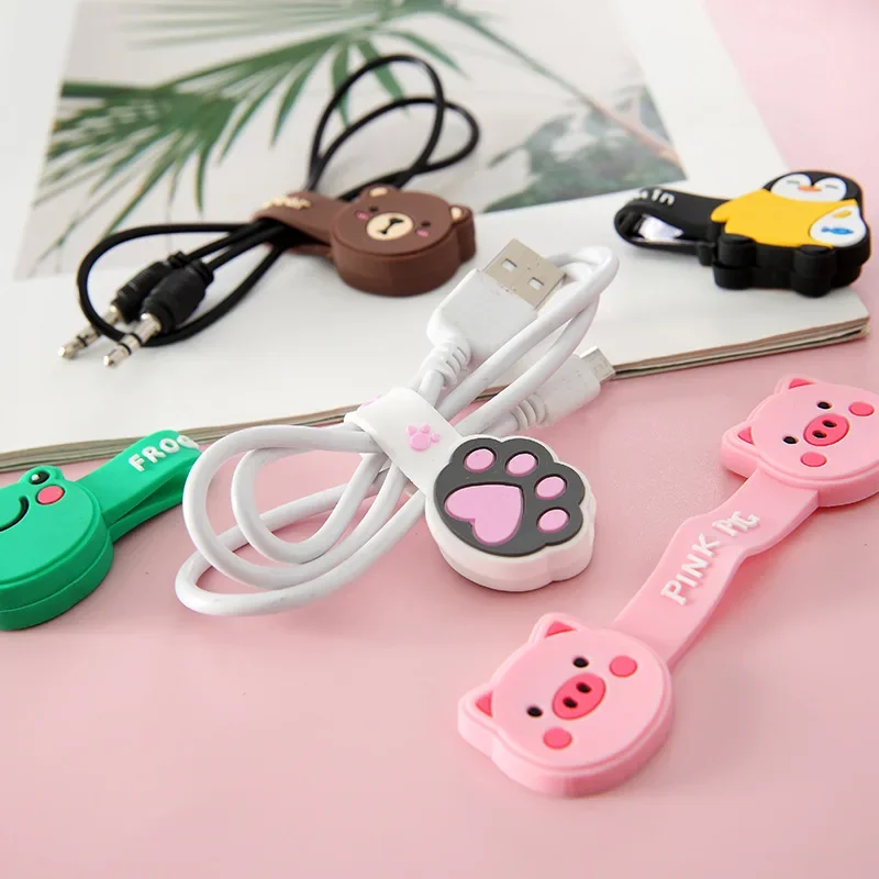 磁気動物ケーブルオーガナイザーイヤフォンコードホルダー充電器 - Bookmark Magnetic Clip のレビューと価格
