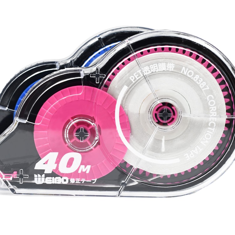 修正テープのスプールローラー,長さ40m,白い色,工場直販, - Correction Tape Roller のレビューと価格