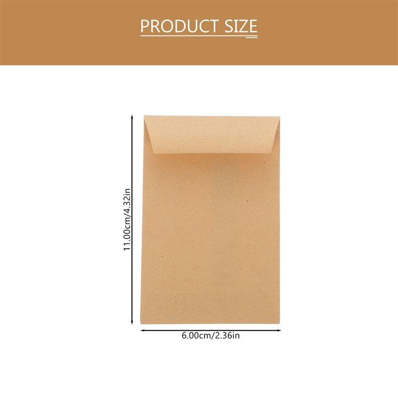 100 個小さなクラフト種子封筒茶色の紙封筒コインスタンプボ - Letter Envelope Kraft のレビューと価格