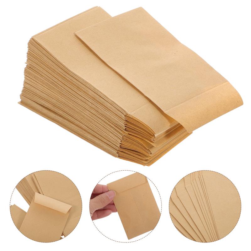 100 個小さなクラフト種子封筒茶色の紙封筒コインスタンプボ - Letter Envelope Kraft のレビューと価格