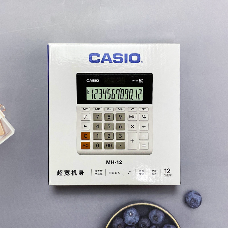 カシオMH-12ビジネスオフィスソーラー大型ボタン電卓（金融 - Stationery Supply Business のレビューと価格