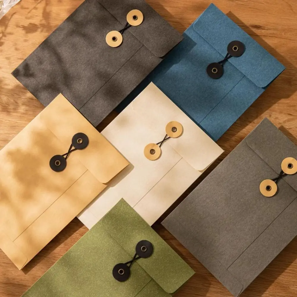 A4/A5 クラフト紙封筒文字列ネクタイ閉鎖クラスプレトロヴ - Letter Envelope Kraft のレビューと価格