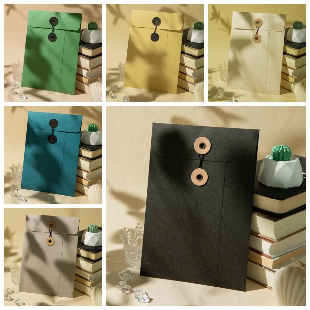 A4/A5 クラフト紙封筒文字列ネクタイ閉鎖クラスプレトロヴ - Letter Envelope Kraft のレビューと価格