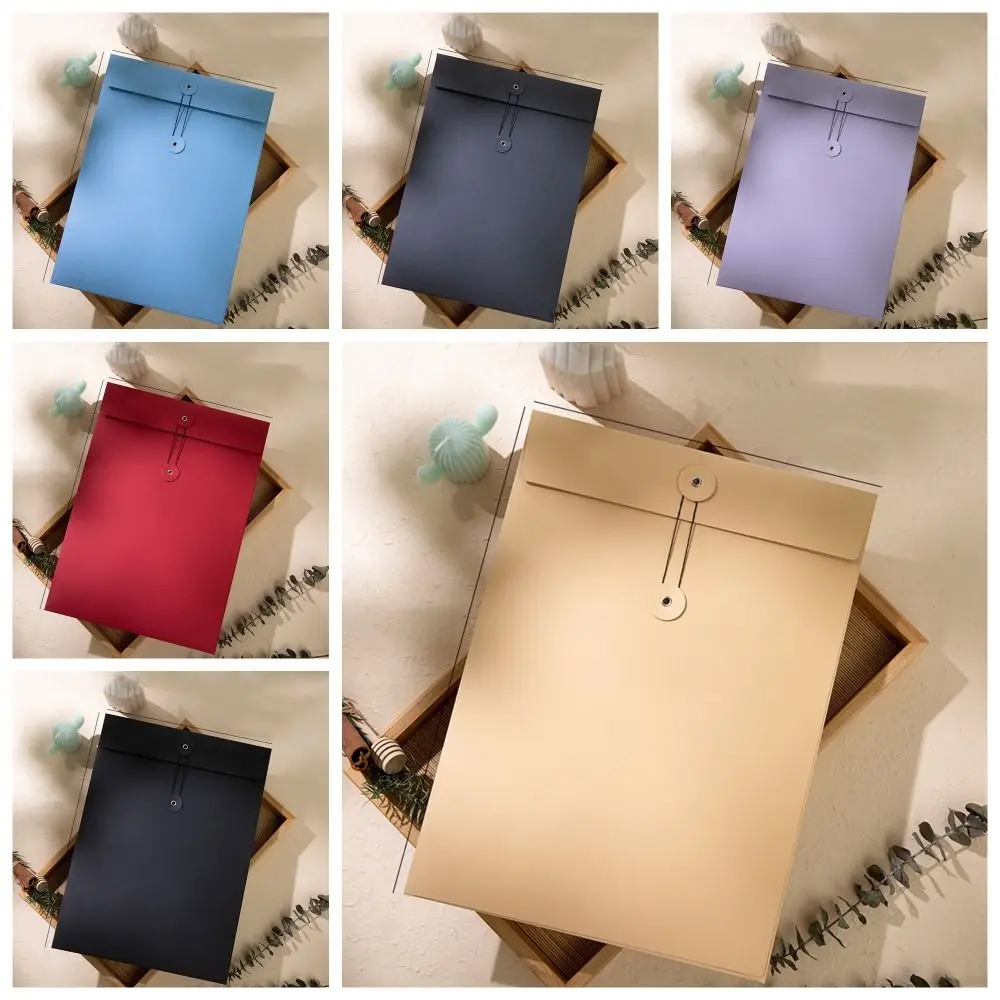 A4/A5 クラフト紙封筒文字列ネクタイ閉鎖クラスプレトロヴ - Letter Envelope Kraft のレビューと価格