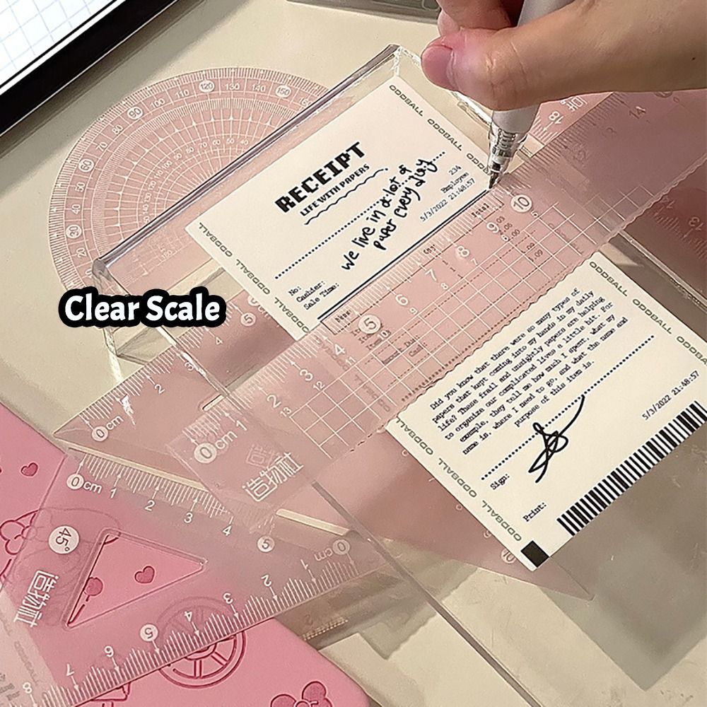 4 ピース/セット多機能 15/20 センチメートルゼリー定 - Ruler Set Transparent のレビューと価格