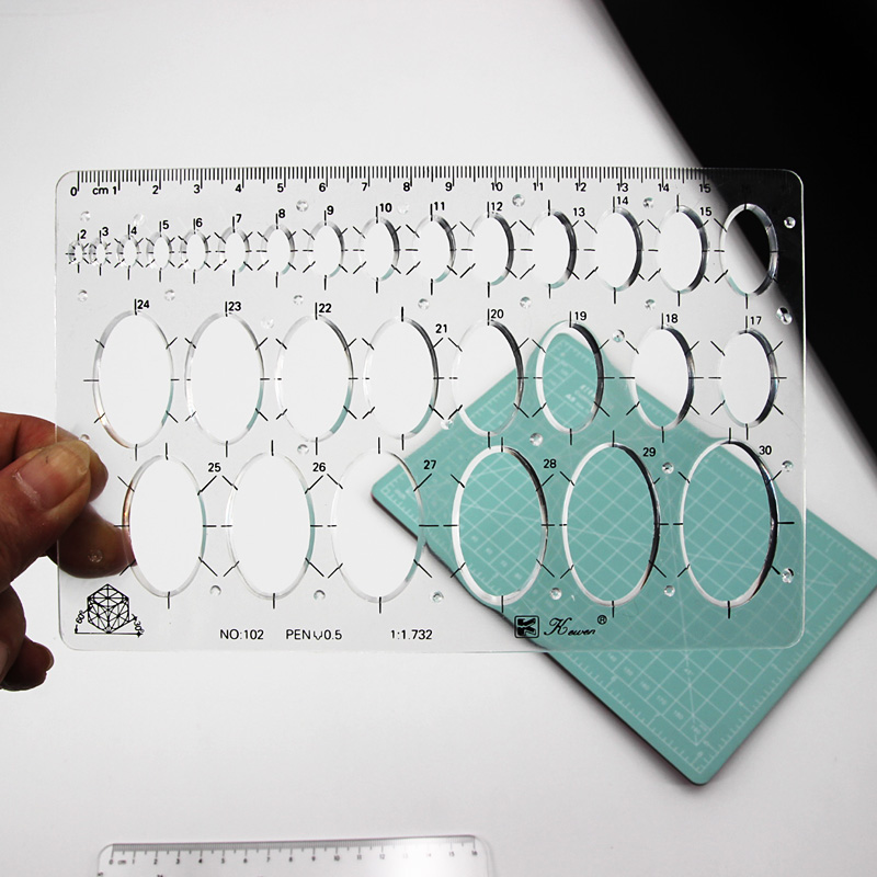 透明図面サイズ正方形正方形定規六角三角定規図面デザイン定規ス - Ruler Set Transparent のレビューと価格