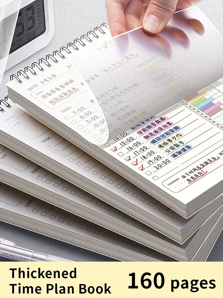 1pc プランナーアジェンダスパイラル A5 ノートブックス - Office Stationery Supply List のレビューと価格