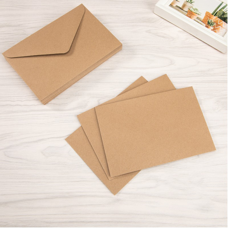 業務用クラフト封筒 10x7cm – 25枚、50枚、または - Letter Envelope Kraft のレビューと価格
