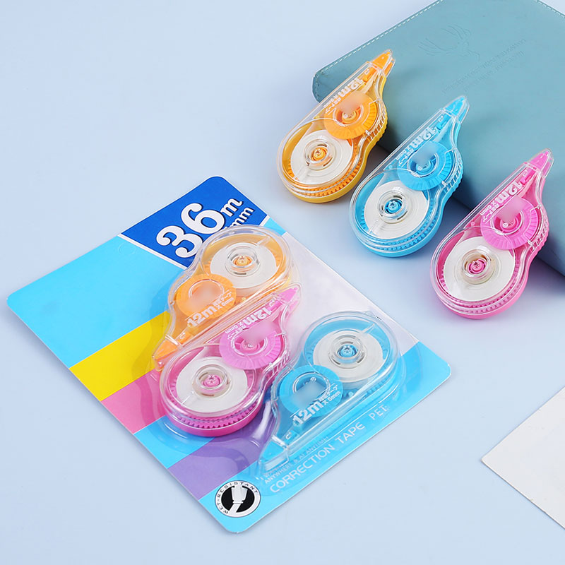3パック、色補正テープ、使いやすいアプリケーター、学校のオフ - Correction Tape Roller のレビューと価格