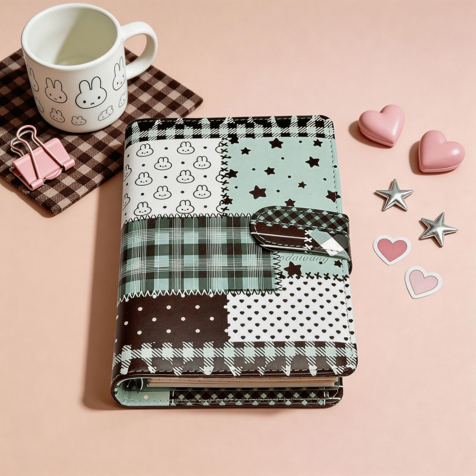 A6 グリーンスプライスグリッドノートブックルーズリーフノー - Graph Paper Pad のレビューと価格