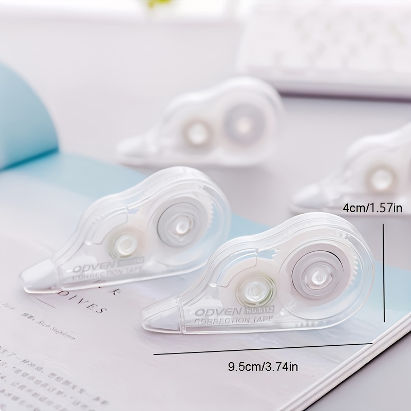 1 PC 大容量透明修正テープポータブルシンプルなデザイン学 - Correction Tape Roller のレビューと価格