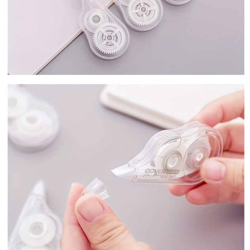 1 PC 大容量透明修正テープポータブルシンプルなデザイン学 - Correction Tape Roller のレビューと価格