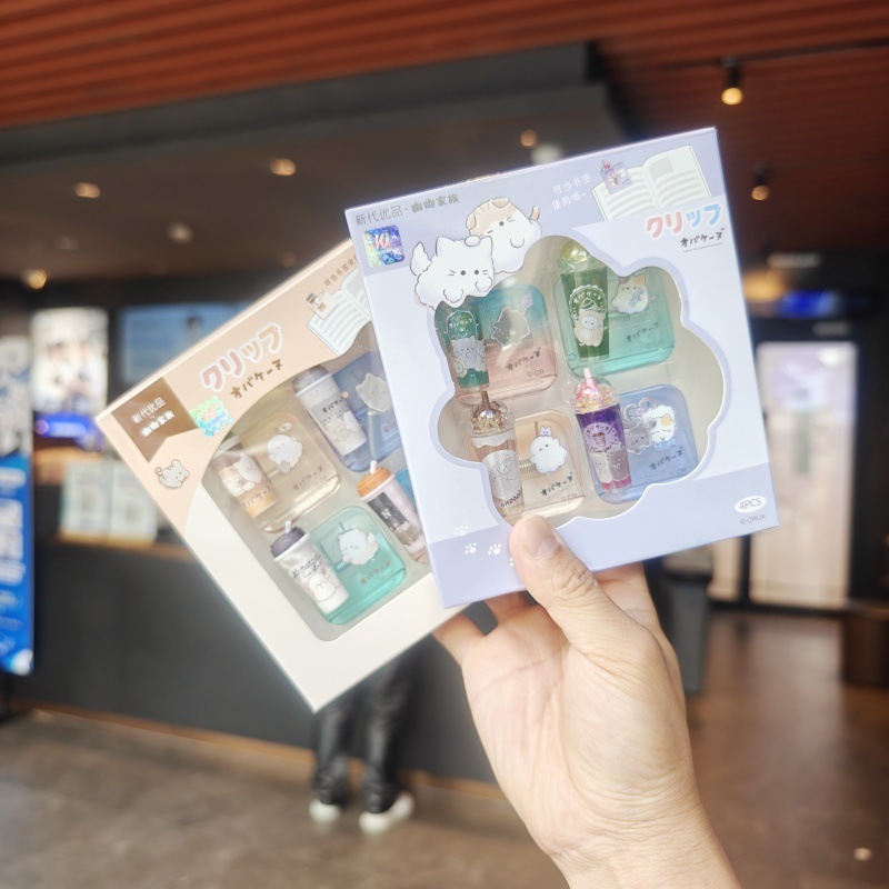 漫画ペーパークリップポータブルバインダークリップ鉛筆プロテク - Is Stationery Office Supply のレビューと価格
