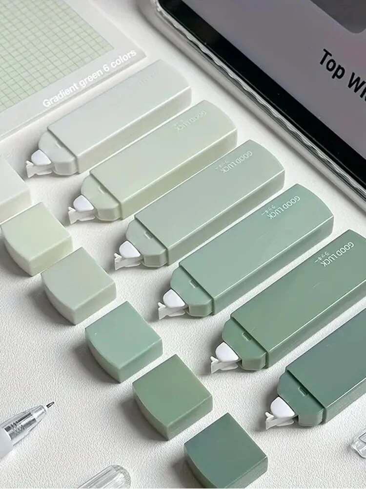 1 パックの 6 修正テープ グラデーション マカロン カラ - Correction Tape Roller のレビューと価格