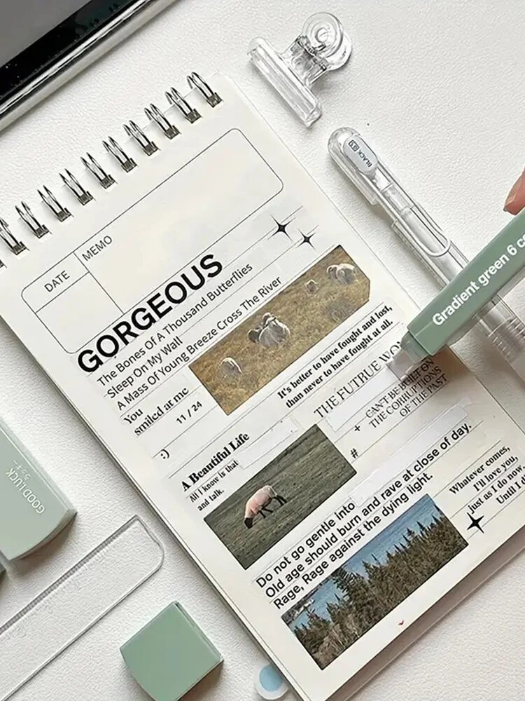 1 パックの 6 修正テープ グラデーション マカロン カラ - Correction Tape Roller のレビューと価格