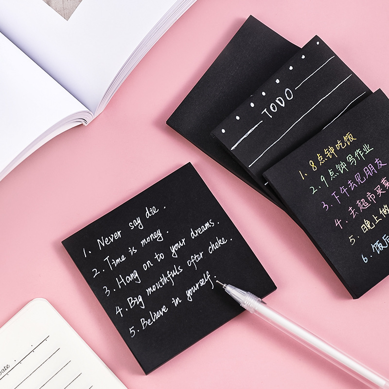ブラック N タイムス付箋 To Do リストメモ帳メモ帳か - Office Stationery Supply List のレビューと価格