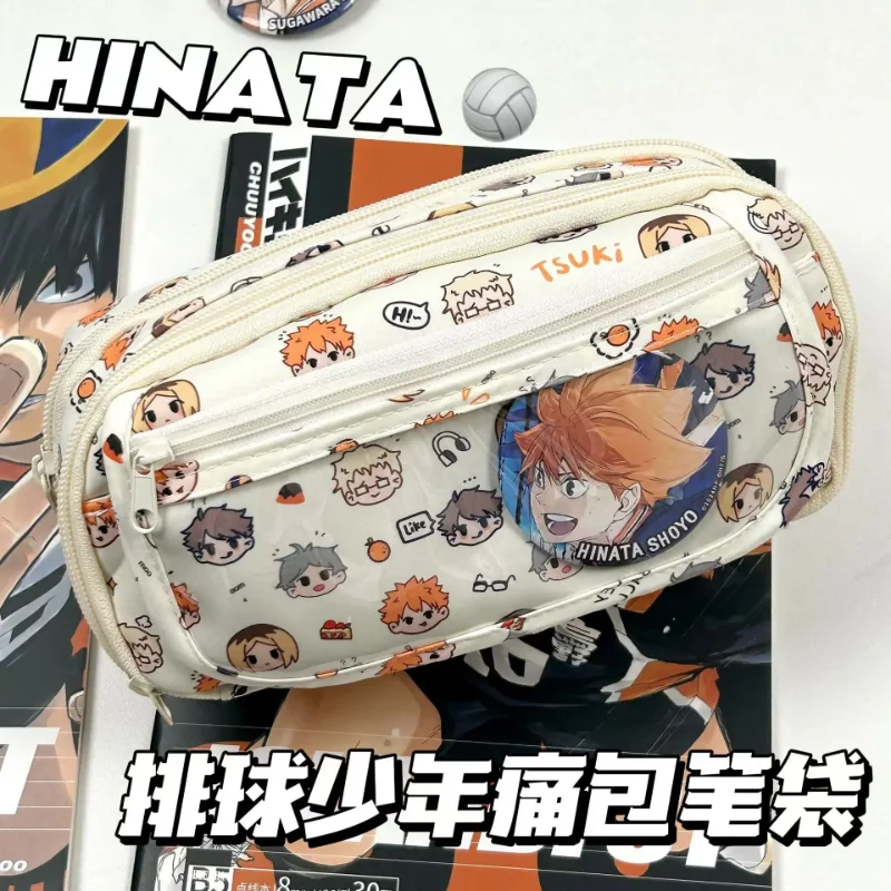 アニメ ハイキュー!! 痛絵柄のかわいいペンケース、漫画風文 - Stationery Office のレビューと価格